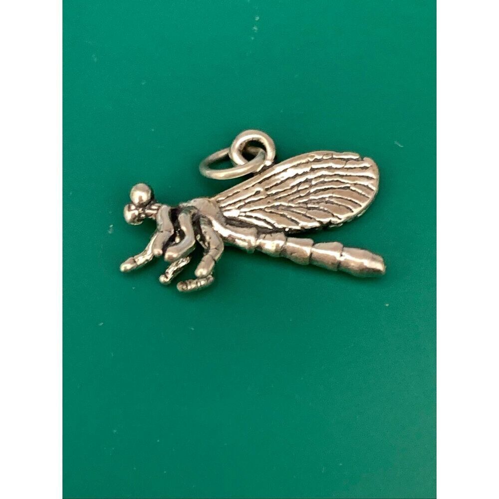 Dragonfly Sterling Silver Jewelry Charm #bugs #garden #dragonfly